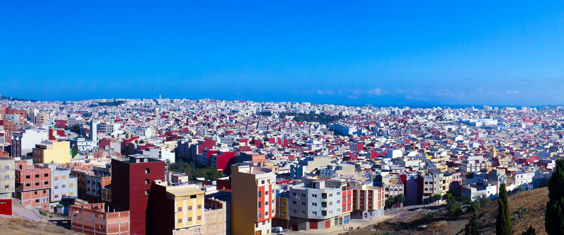 Placeholder: Tangier medina and kasbah above the Strait of Gibraltar. Replace when image sourced. [CHECK: image]